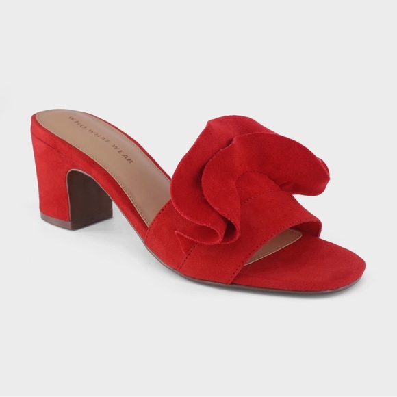 Who What Wear Red Heels SIZE 8 - Picture 1 of 5